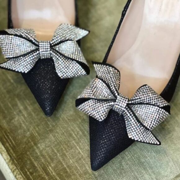 Bow Detachable Shoe clips available in 3 colors - Picture 4 of 12